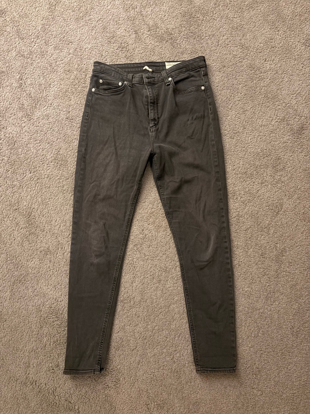 rag & bone Women’s Skinny Jeans in Charcoal Gray